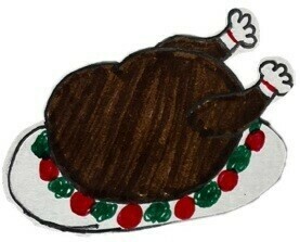 七面鳥の丸焼き